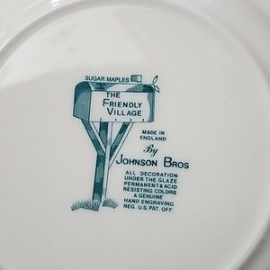 johnson brothers Holiday - Johnson Brothers Set 8 The Friendly Village Plates johnson brothers Holiday - Johnson Brothers Set 8 The Friendly Village Plates